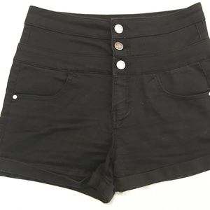 Tinseltown High Waisted Button up Shorts 3